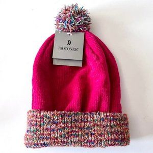 Women's Isotoner Chenille Knit Hat With Pom